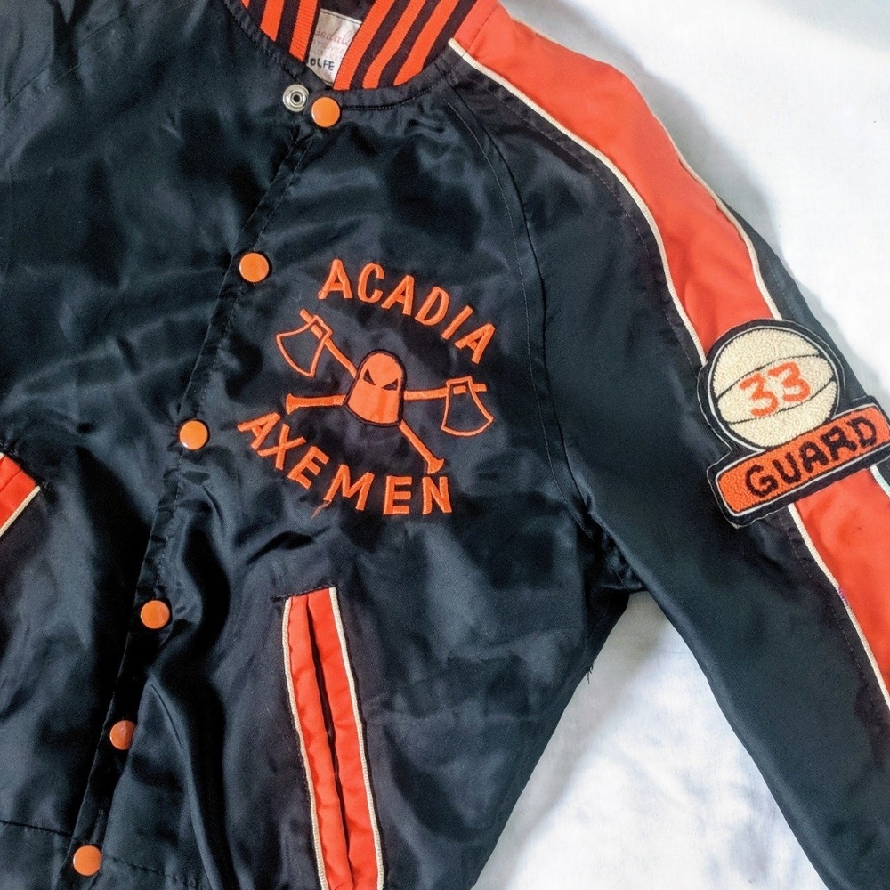 Vintage basketball bomber jacket